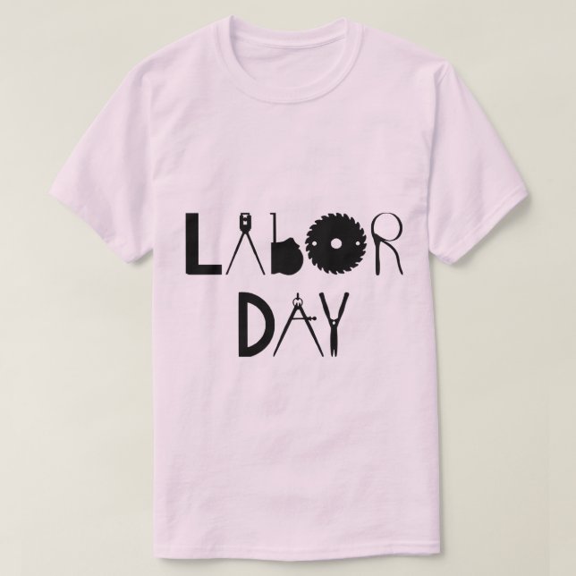 Camiseta em honra do dia do trabalho (Frente do Design)