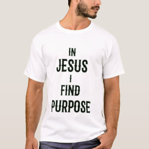 Camiseta Em Jesus, Eu Encontro Puro T-Shirt Real Luxo