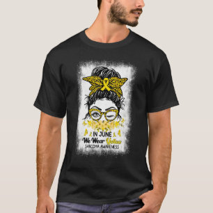 Camiseta Em Julho Usamos Cabelo Desgrenhado Amarelo para Co