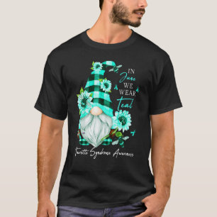 Camiseta Em junho Vestimos a Síndrome do Turim Teal Sensibi