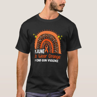 Camiseta Em junho, Vestimos Laranja O Suficiente Fim Da Vio