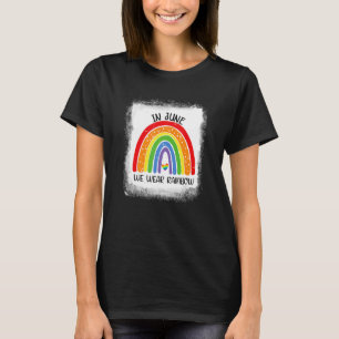 Camiseta Em junho, Vestimos o Gay do Orgulho Lgbt do Arco-Í