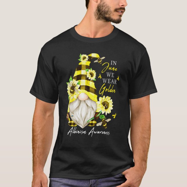 Camiseta Em junho, Vestimos o Gnomo da Consciência do Albin (Frente)