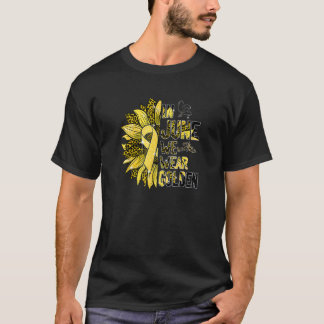 Camiseta Em junho Vestimos O Ouro Albinismo De Girassol Awa