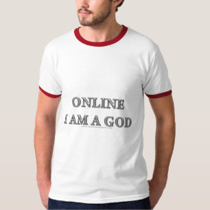 Camiseta Em linha eu sou um deus