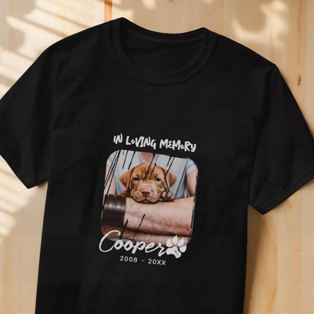 Camiseta Em Loving Memory Memorial Grunge Foto Memorial de  (Criador carregado)