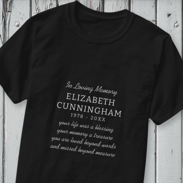 Camiseta Em Loving Memory Memorial Modern Preppy Cote (Criador carregado)