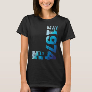 Camiseta Em Maio De 1974, Ano De 1974, Retro 1974 Vintage 1