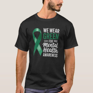 Camiseta Em Maio Usamos Verde Conscientização sobre Saúde M