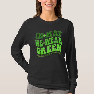 Camiseta Em Maio Usamos Verde Mês de Conscientização sobre