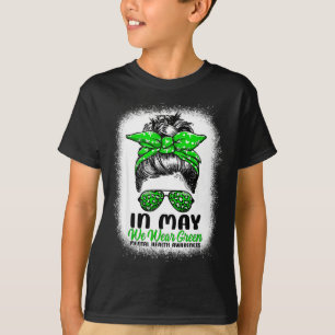 Camiseta Em Maio Usamos Verde Messy Bun - Consciência da Sa