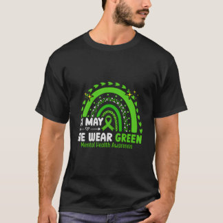 Camiseta Em Maio Usamos Verde Para a Conscientização Da Saú