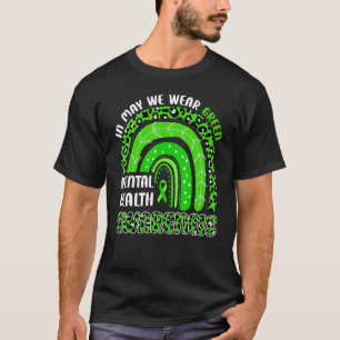 Camiseta Em maio, Vestimos a Consciência da Saúde Mental Ve