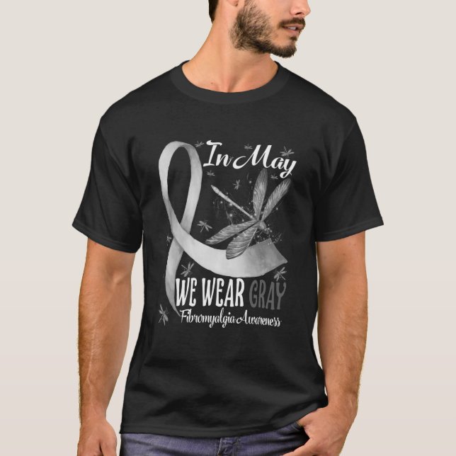 Camiseta Em maio, Vestimos a consciência do Cancer cerebral (Frente)