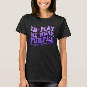 Camiseta Em maio, Vestimos a Consciência do Lúpus Roxo na G