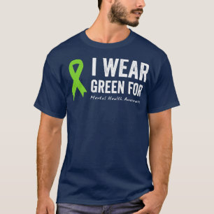Camiseta Em maio, Vestimos a Consciência Mental Verde