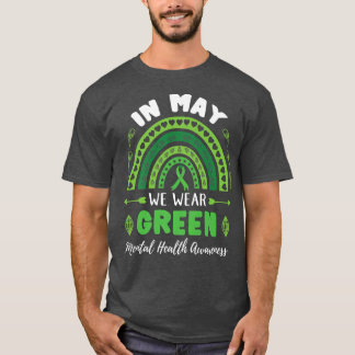 Camiseta Em maio, Vestimos a Consciência Mental Verde 2536