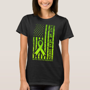 Camiseta Em maio Vestimos a Consciência Mental Verde Ameri