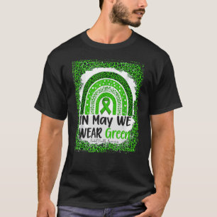 Camiseta Em maio, Vestimos a consciência verde da saúde men