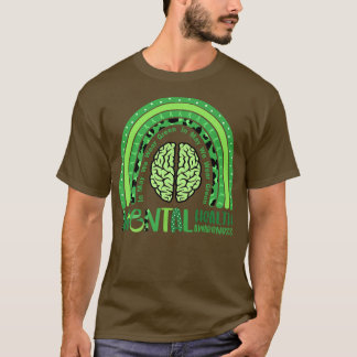 Camiseta Em maio, Vestimos a consciência verde da saúde men