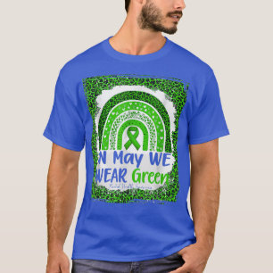 Camiseta Em maio, Vestimos a consciência verde da saúde men