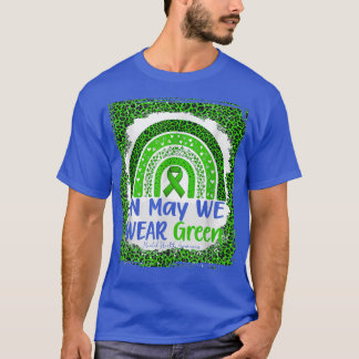 Camiseta Em maio, Vestimos a consciência verde da saúde men