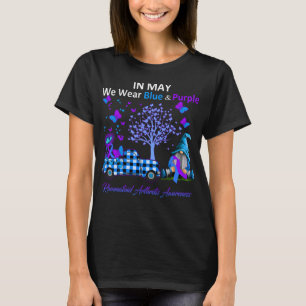 Camiseta Em Maio, Vestimos Artrite Reumatoide Azul E Puro