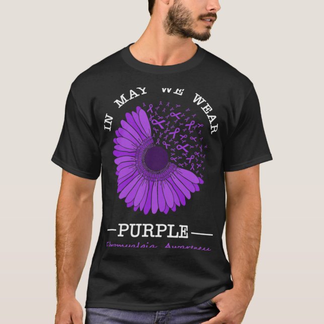 Camiseta Em maio, Vestimos Flora de Sensibilização por Fibr (Frente)