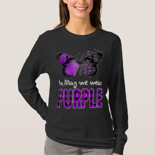 Camiseta Em maio Vestimos Manteiga de Consciência do Lupus