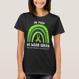 Camiseta Em maio Vestimos o Ribbo da Consciência Mental Ver