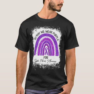 Camiseta Em Maio Vestimos Roxo Para Awarenes De Fibrose Cís