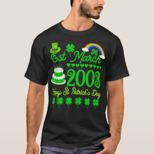 Camiseta Em Março De 2003 21ruas Anos De Nascimento St Patr