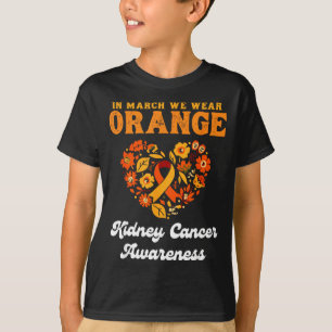 Camiseta Em março usamos laranja - conscientização do cânce