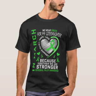 Camiseta Em Março Usamos Verde Afilhada Paralisia Cerebral