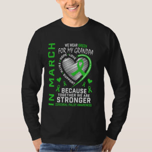 Camiseta Em Março Usamos Verde Vovô Prêmio Paralisia Cerebr