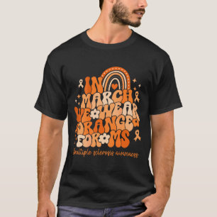 Camiseta Em março use laranja para esclerose múltipla