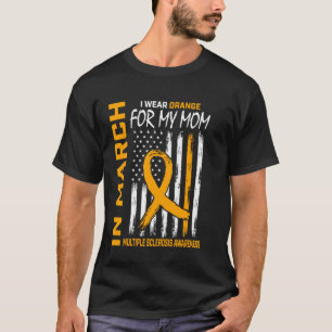 Camiseta Em Março Uso Laranja Para a Esclerose Múltipla Da