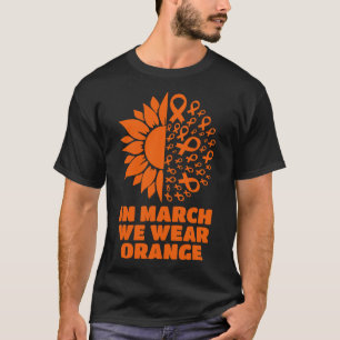 Camiseta Em março, Vestimos Esclerose Múltipla de Girassol