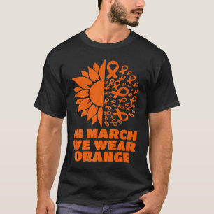 Camiseta Em março, Vestimos Esclerose Múltipla de Girassol