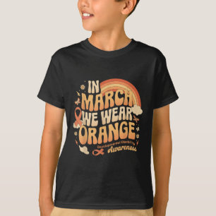 Camiseta Em março Vestimos Laranja - Deficiência no Desenvo