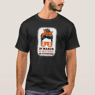 Camiseta Em Março Vestimos Laranja Sra Múltipla Esclerose M