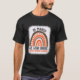 Camiseta Em Março, Vestimos O Guerreiro Laranja De Fita Múl