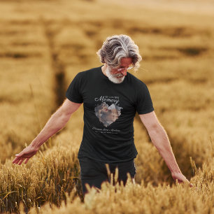 Camiseta Em Memória Amorosa Presente de Citação de Foto