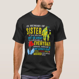 Camiseta Em Memória Da Irmã No Céu, Minha Irmã Minha Gu