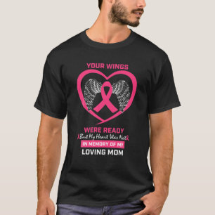 Camiseta Em Memória Da Minha Mãe Adorável Cancer De Mama