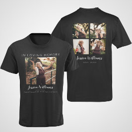 Camiseta Em memória de amor | 5 Colagem de Fotografias | Me