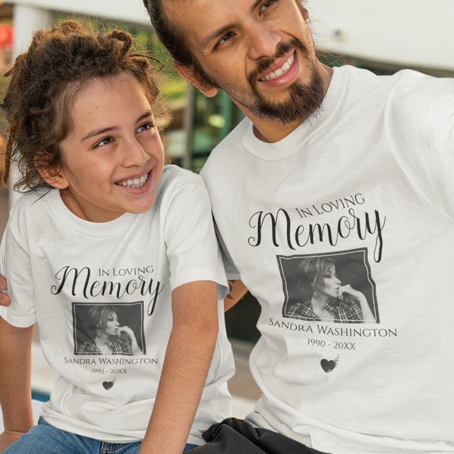 Camiseta Em memória de amor | Fotografia Serviço Memorial T (Criador carregado)