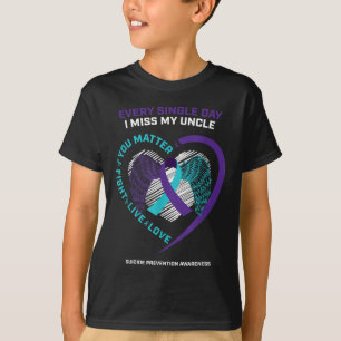 Camiseta Em Memória De Eu Sinto Saudade Do Meu Tio Prevençã