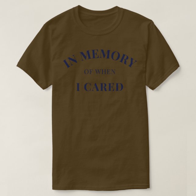 Camiseta Em Memória De Quando Eu Preciso De Marinho De Atit (Frente do Design)