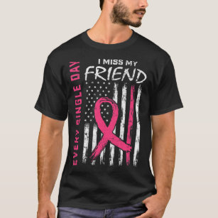 Camiseta Em Memória do Cancer da Mama Amigo Sinalizador B